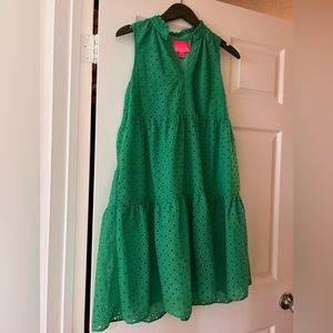 Lily Pulitzer Kelly green eyelet dress